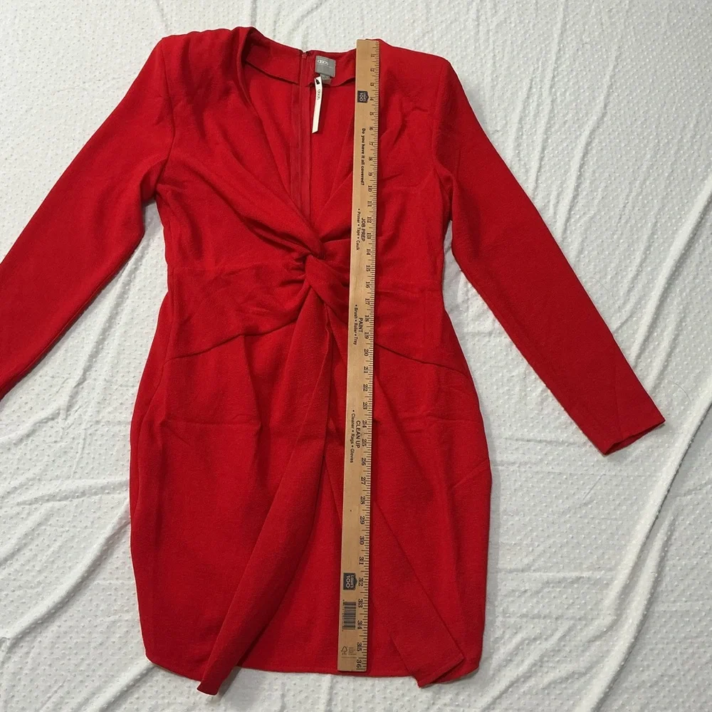 ASOS Twist Front Red Mini Dress NWT Size 12